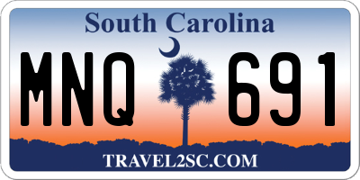 SC license plate MNQ691