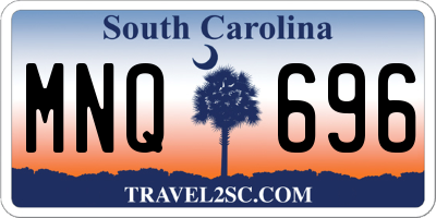 SC license plate MNQ696