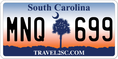SC license plate MNQ699