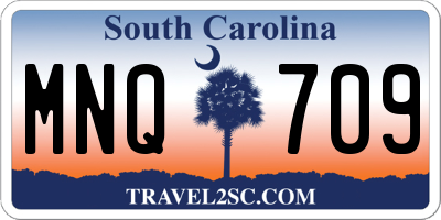 SC license plate MNQ709