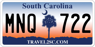SC license plate MNQ722