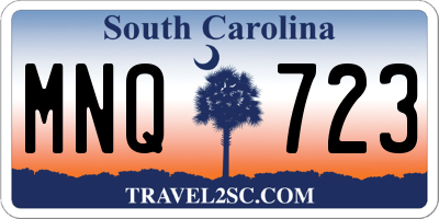 SC license plate MNQ723