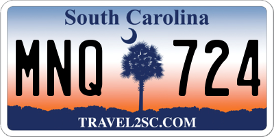 SC license plate MNQ724