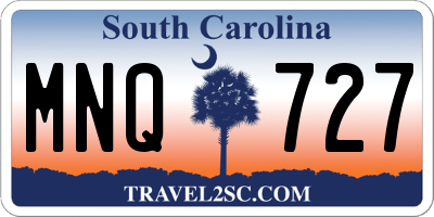 SC license plate MNQ727