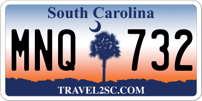 SC license plate MNQ732