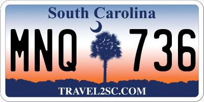 SC license plate MNQ736