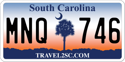 SC license plate MNQ746