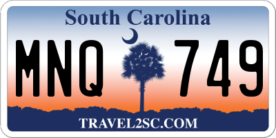 SC license plate MNQ749