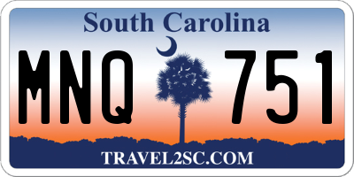 SC license plate MNQ751