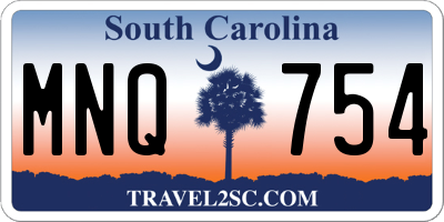 SC license plate MNQ754