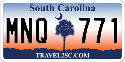 SC license plate MNQ771
