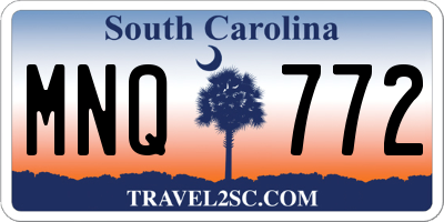 SC license plate MNQ772