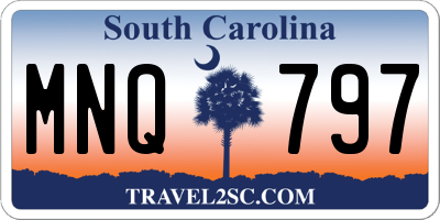 SC license plate MNQ797