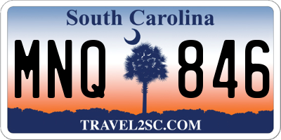 SC license plate MNQ846