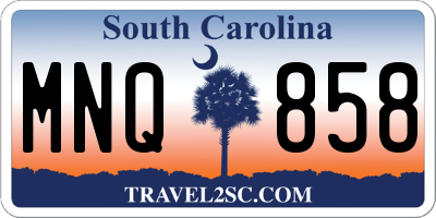 SC license plate MNQ858
