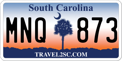 SC license plate MNQ873