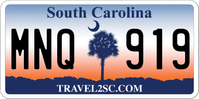 SC license plate MNQ919