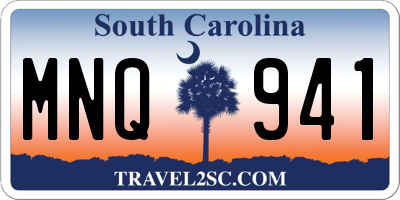SC license plate MNQ941