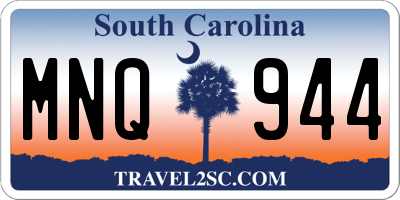 SC license plate MNQ944