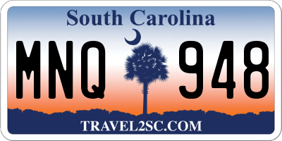 SC license plate MNQ948