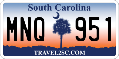 SC license plate MNQ951
