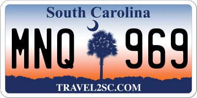 SC license plate MNQ969
