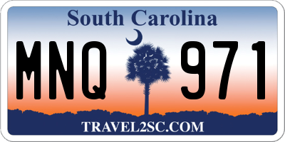 SC license plate MNQ971