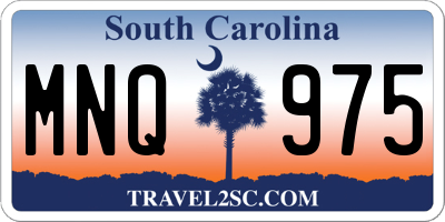 SC license plate MNQ975