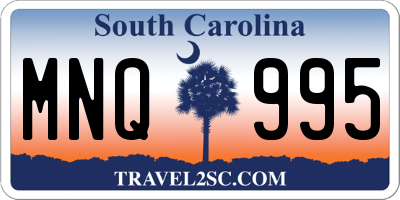 SC license plate MNQ995