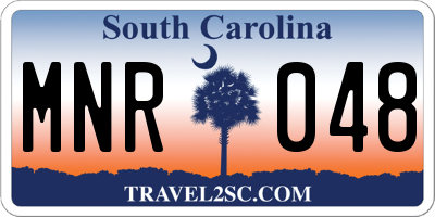 SC license plate MNR048