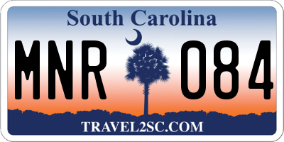 SC license plate MNR084