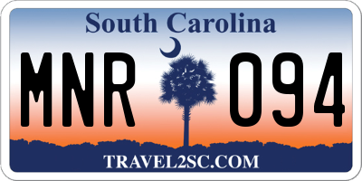 SC license plate MNR094