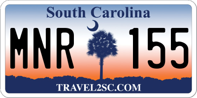 SC license plate MNR155