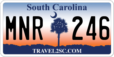 SC license plate MNR246