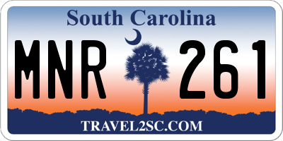 SC license plate MNR261