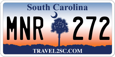 SC license plate MNR272