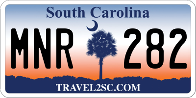 SC license plate MNR282