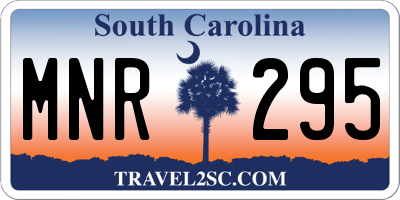 SC license plate MNR295