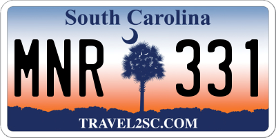 SC license plate MNR331