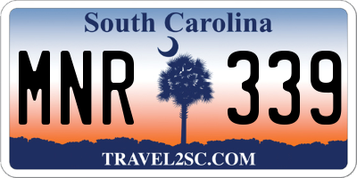SC license plate MNR339