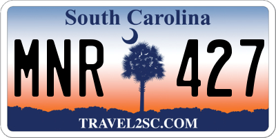 SC license plate MNR427