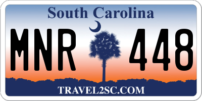 SC license plate MNR448
