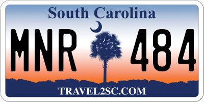 SC license plate MNR484