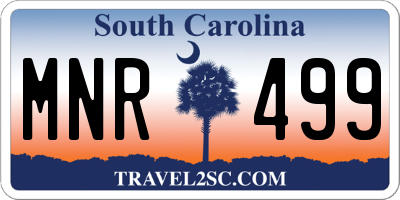 SC license plate MNR499