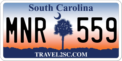 SC license plate MNR559