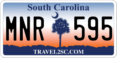 SC license plate MNR595