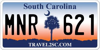 SC license plate MNR621