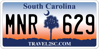 SC license plate MNR629