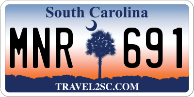 SC license plate MNR691