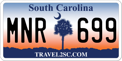 SC license plate MNR699